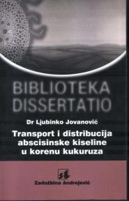 Transport i distribucija abscisinske kiseline u korenu kukuruza