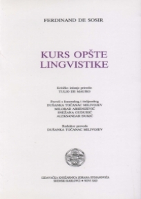 Kurs opšte lingvistike Kurs opšte lingvistike