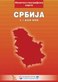 Fizičko-geografska školska karta Srbije (ćirilica)