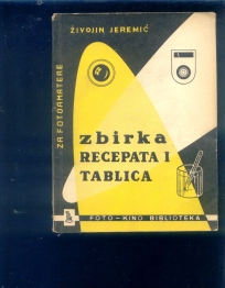 Zbirka recepata i tablica za fotoamatere