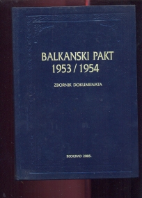Balkanski pakt 1953-54 zbornik dokumenata