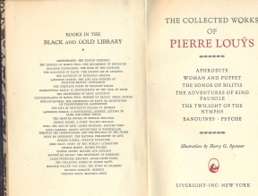 Collected  works od Pierre Louys