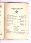 Foreign Affairs  april 1945 