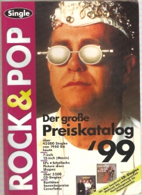 Veliki katalog rock pop singlova 1999 na nemačkom Der grose rock & pop single preiskatalo