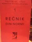 RECNIK DIN NORMI  I - nemacko-srpskohrvatski