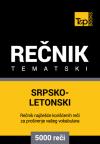Srpsko-letonski tematski rečnik - 5000 korisnih reči