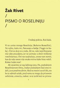 Pismo o Roseliniju