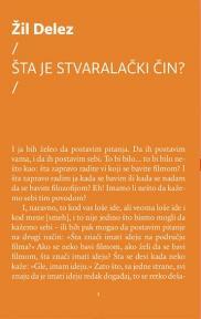 Šta je stvaralački čin?