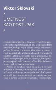 Umetnost kao postupak