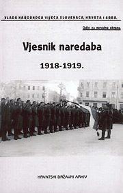 Vjesnik naredaba Odjela za narodnu obranu Vlade Narodnog vijeća Slovenaca, Hrvata i Srba
