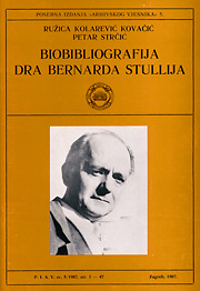 Biobibliografija dra Bernarda Stullija