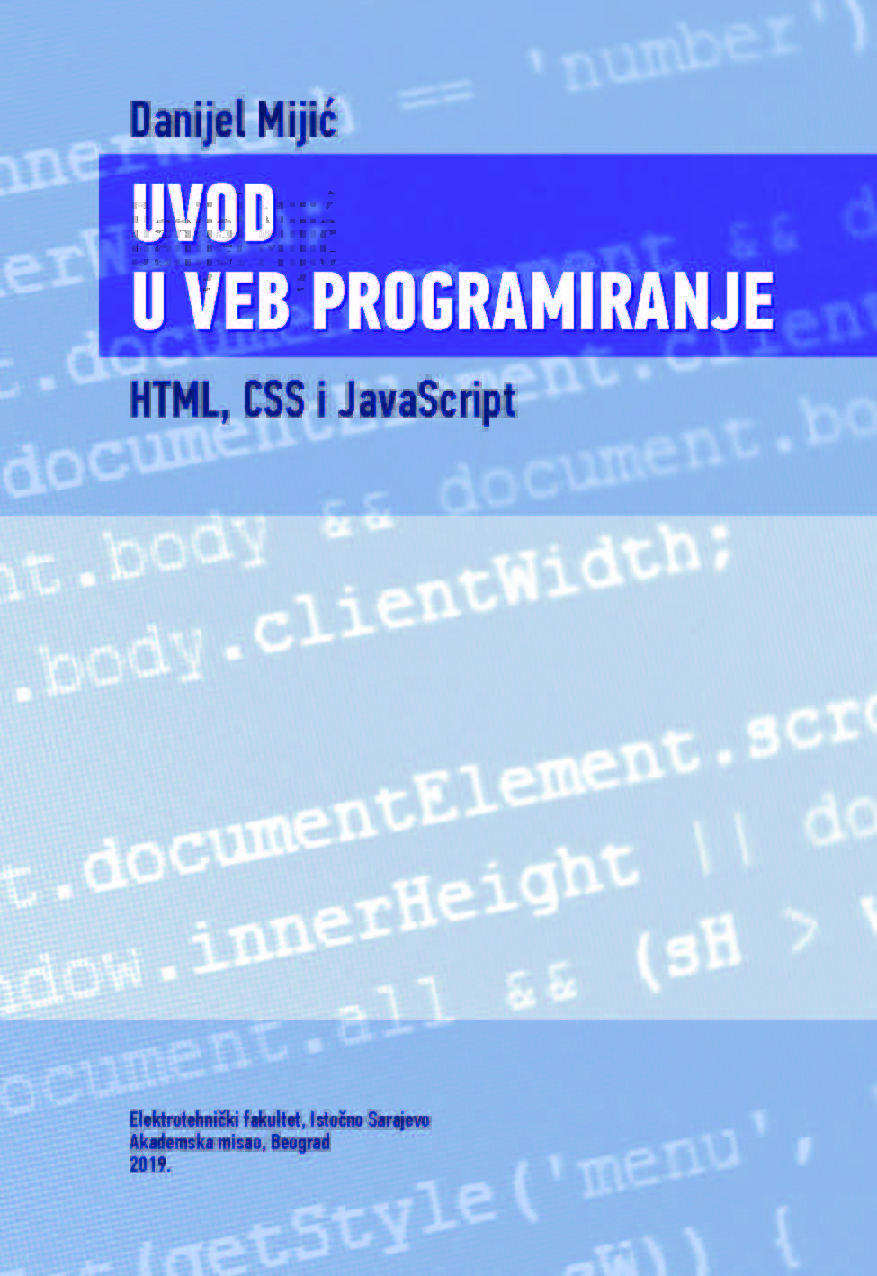 Uvod Html Uvod u veb programiranje: HTML, CSS i JavaScript - Danijel Mijić ...