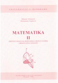 Matematika II - Ispitni zadaci sa rešenjima i rezultatima