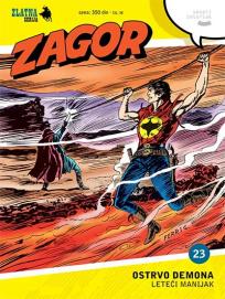 Zlatna serija 23: Zagor - Ostrvo demona / Leteći manijak (korica A)