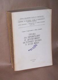 GRAĐA ZA PRIVREDNU I DRUŠTVENU ISTORIJU BAČKE XVIII VEKA