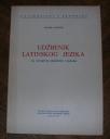 Udžbenik latinskog jezika, za studente medicine i lekare 	