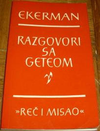 RAZGOVORI SA GETEOM POSLEDNJIH GODINA NJEGOVA ŽIVOTA