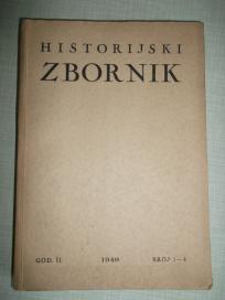 Historijski zbornik 1949. Zagreb - kao nova