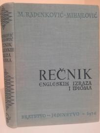 RECNIK ENGLESKIH IZRAZA I IDIOMA