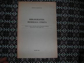 Bibliografija Miodraga Cekića