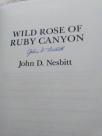 Wild rose of Ruby canyon (sa autogramom autora)