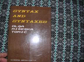 Syntax and Syntaxes 
