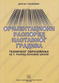 Orijentacioni raspored nastavnog gradiva tehničkog obrazovanja, 7. razred osnovne škole
