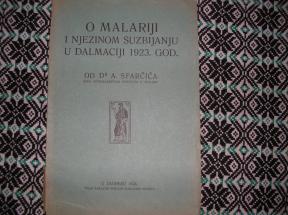 O malariji i njezinom suzbijanju u Dalmaciji 1923 god 
