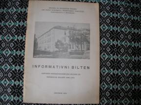Informativni bilten posvećen 50 godičnjici Klinike za infektivne bolesti 1926-1972