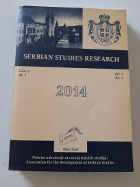 Serbian studies research br. 1, 2014