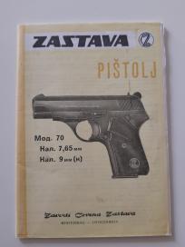 Pištolj Zastava Model 70, Kalibar 7,65mm + Kalibar 9 mm