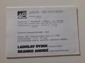 Branko Andrić - Ladislav Dydek, katalog izložbe Beč
