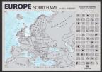 Uramljena greb-greb mapa Evrope na engleskom